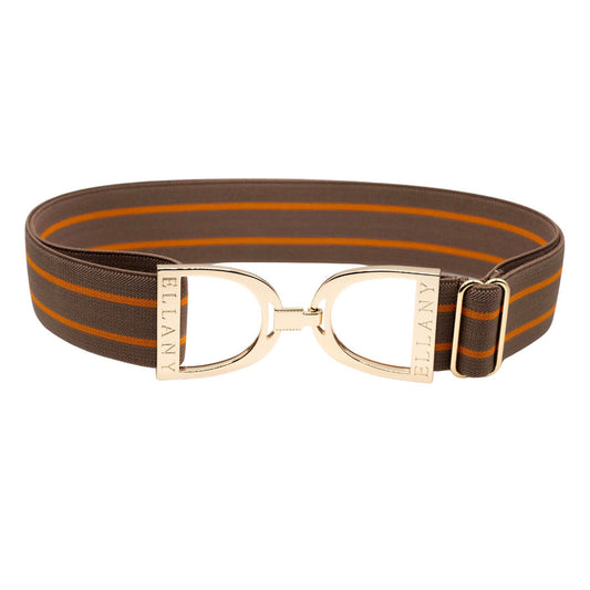 Ellany 1.5" Ophelia Belt with Gold Stirrup Buckle