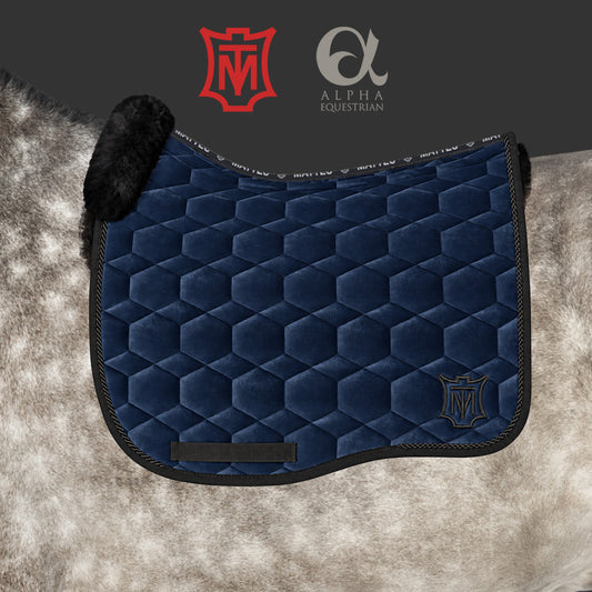 E.A. Mattes Sheepskin Velvet Dressage Saddle Pad