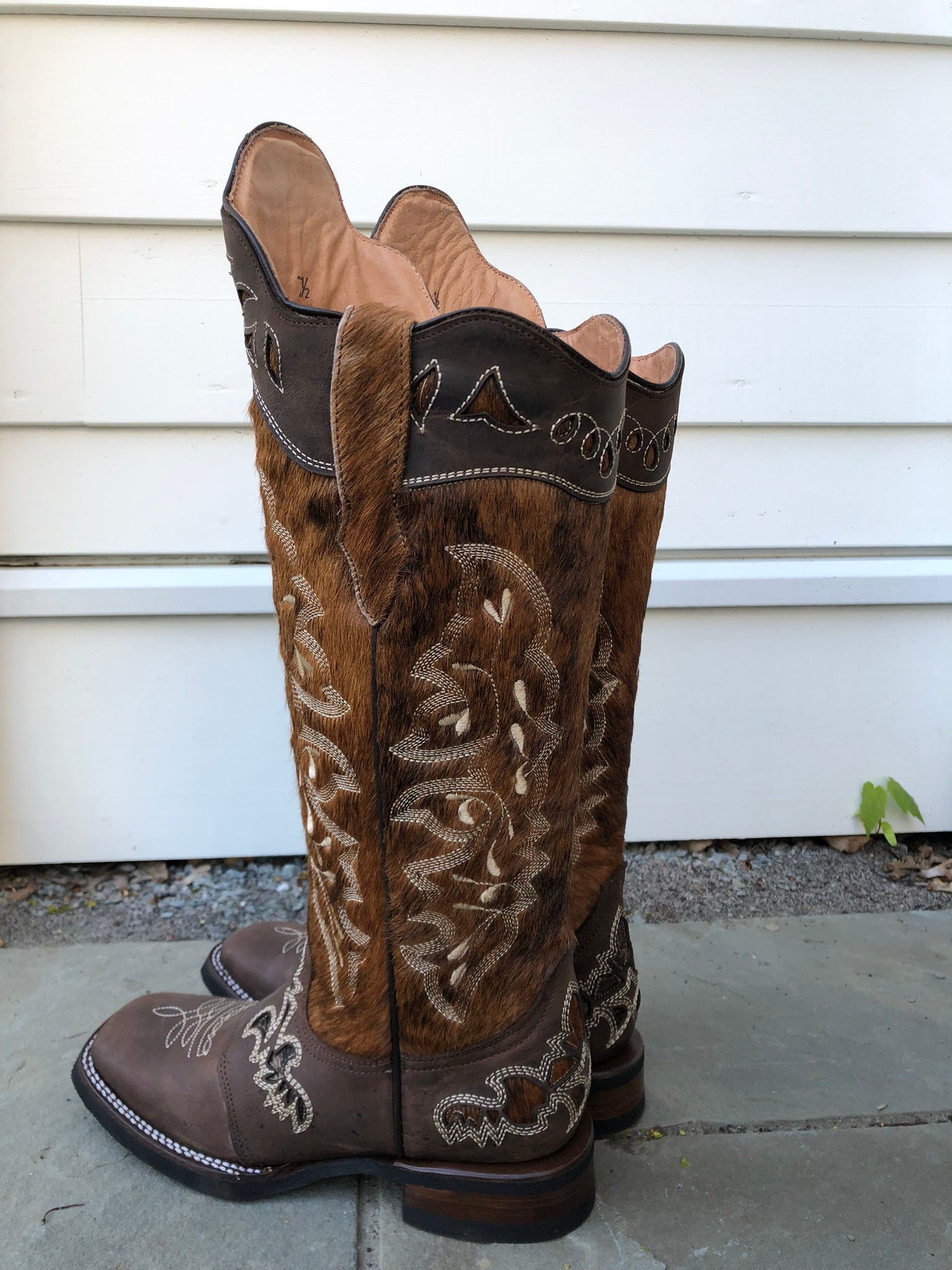 Lacy Boots Frost Style Tall Buckaroo in Dark Brindle Alpha Equestrian