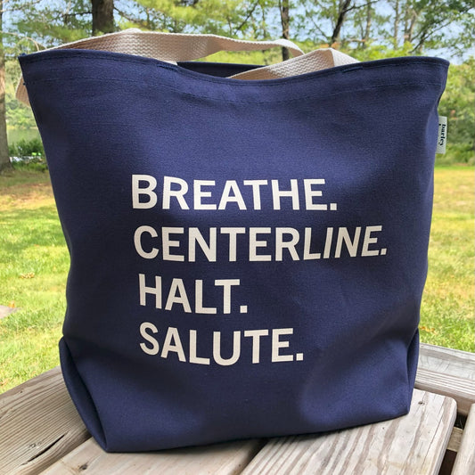 Dressage Cotton-Canvas Tote Bag