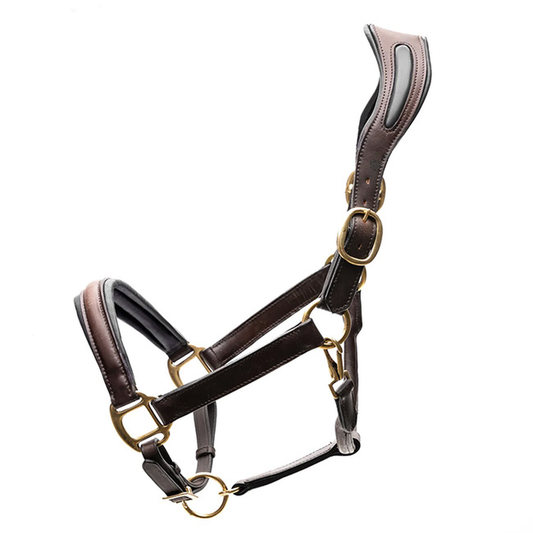 Padded Leather Ergonomic Halter
