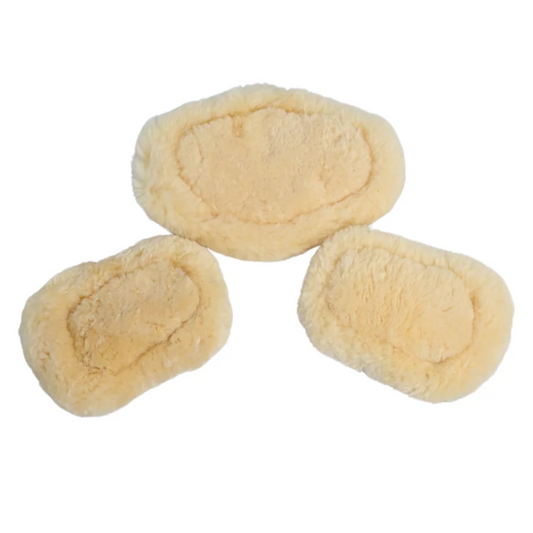 Removable Sheepskin Pads for Short Comfort Girth