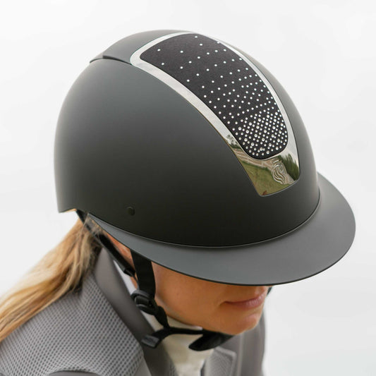 Crown MIPS® Riding Helmet w/ Silver Crystals