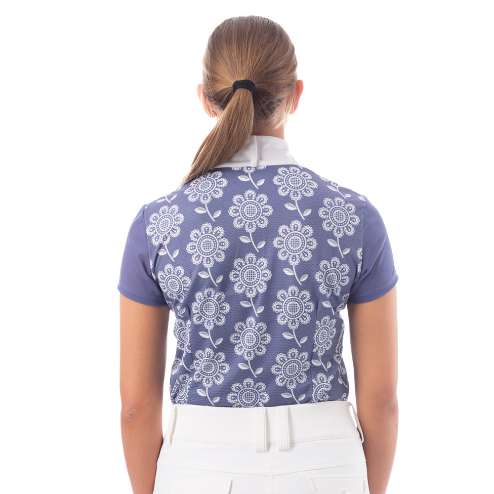 Equinavia Martha Short Sleeved Show Shirt - Dusty Blue