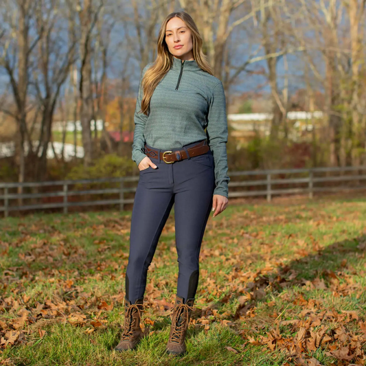 Lara Womens Houndstooth Quarter Zip