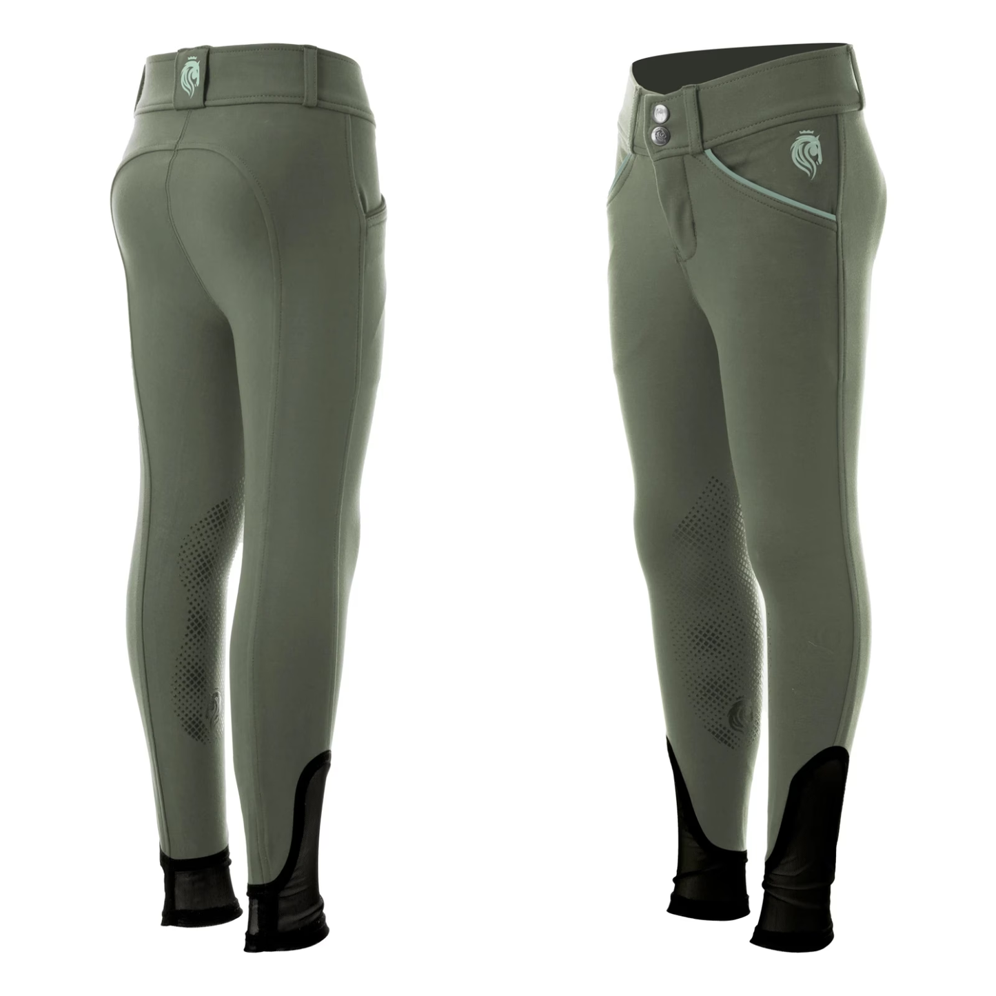 Greta Kids Silicone Knee Patch Breeches