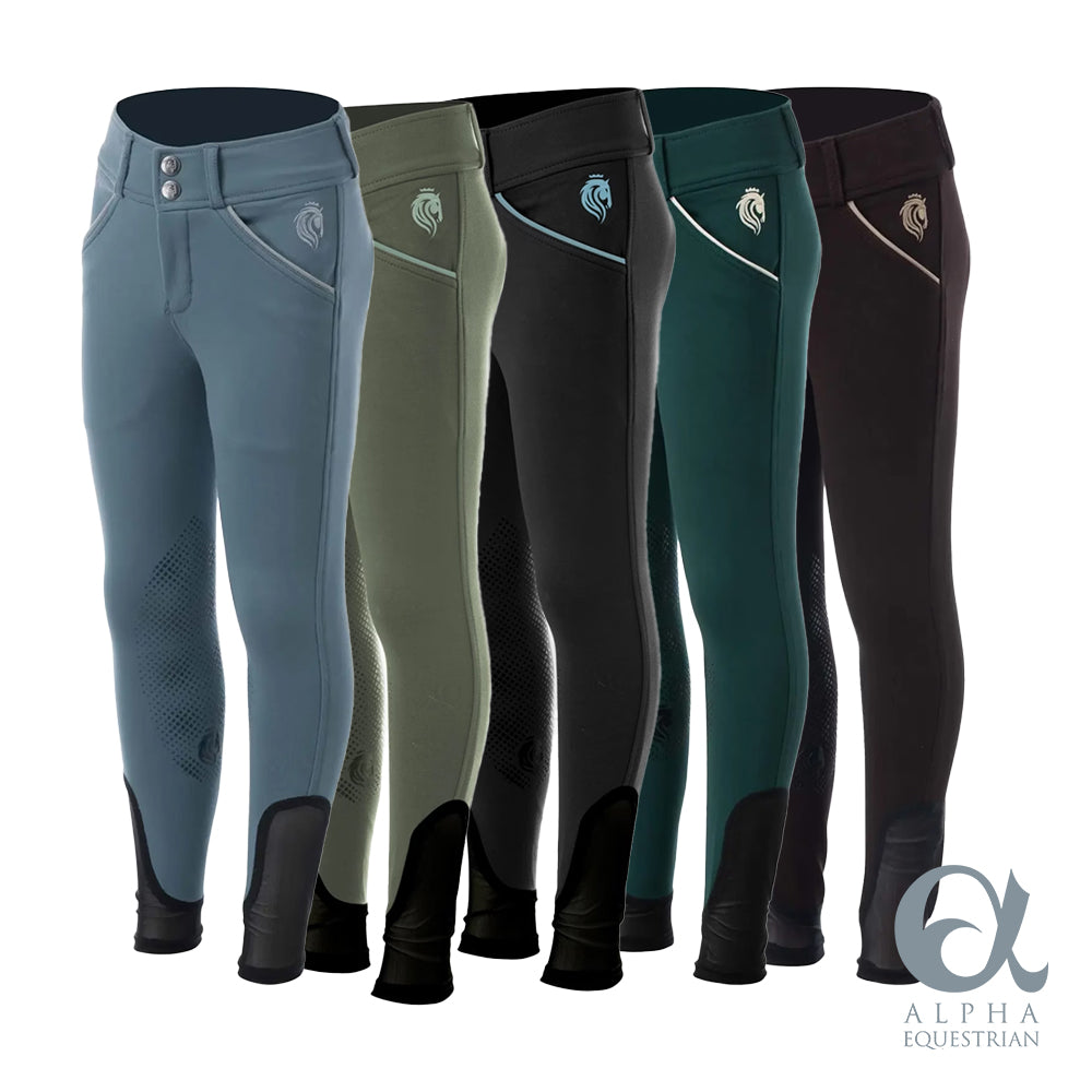Greta Kids Silicone Knee Patch Breeches