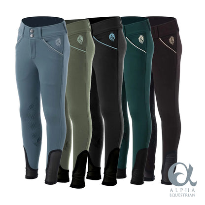 Greta Kids Silicone Knee Patch Breeches