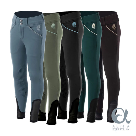 Greta Kids Silicone Knee Patch Breeches