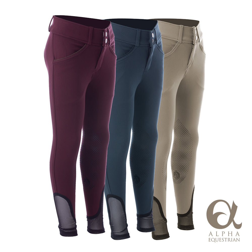 Greta Kids Silicone Knee Patch Breeches