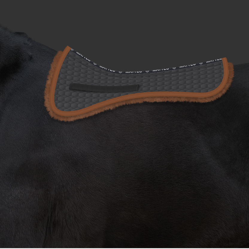 E.A. Mattes "Kathy" Sheepskin Dressage Half Pad