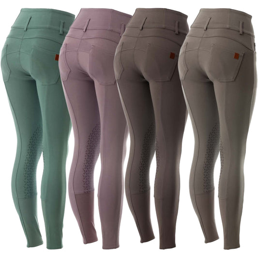 Tara High Waist Silicone Knee Grip Breeches