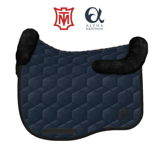 E.A. Mattes Sheepskin Velvet Dressage Saddle Pad