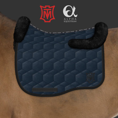 E.A. Mattes Sheepskin Velvet Dressage Saddle Pad