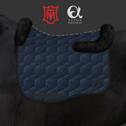 E.A. Mattes Sheepskin Velvet Dressage Saddle Pad