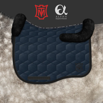 E.A. Mattes Sheepskin Velvet Dressage Saddle Pad
