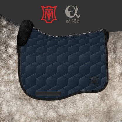 E.A. Mattes Sheepskin Velvet Dressage Saddle Pad