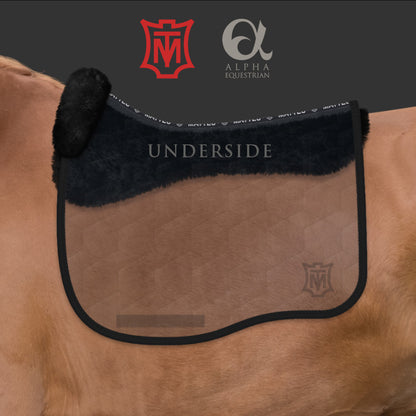 E.A. Mattes Sheepskin Velvet Dressage Saddle Pad