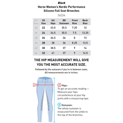 Horze Nordic Womens Performance Silicone Full Seat Breeches - Red