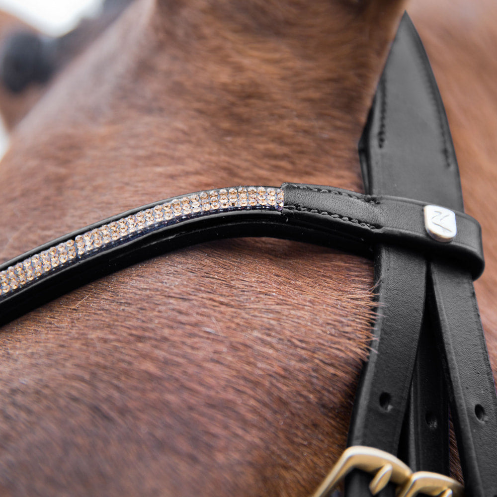 Lester Dressage Snaffle Bridle w/ Reins