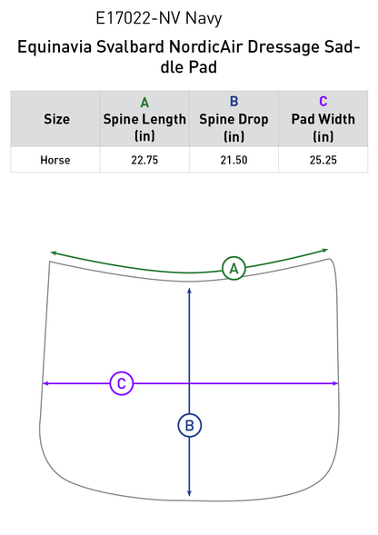 Svalbard NordicAir™ Dressage Saddle Pad