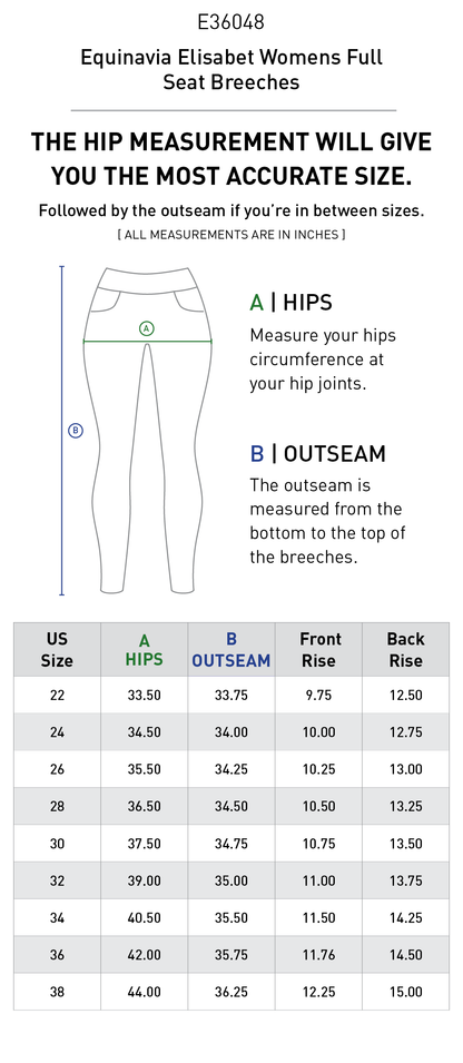 Elisabet Womens Full Seat Breeches