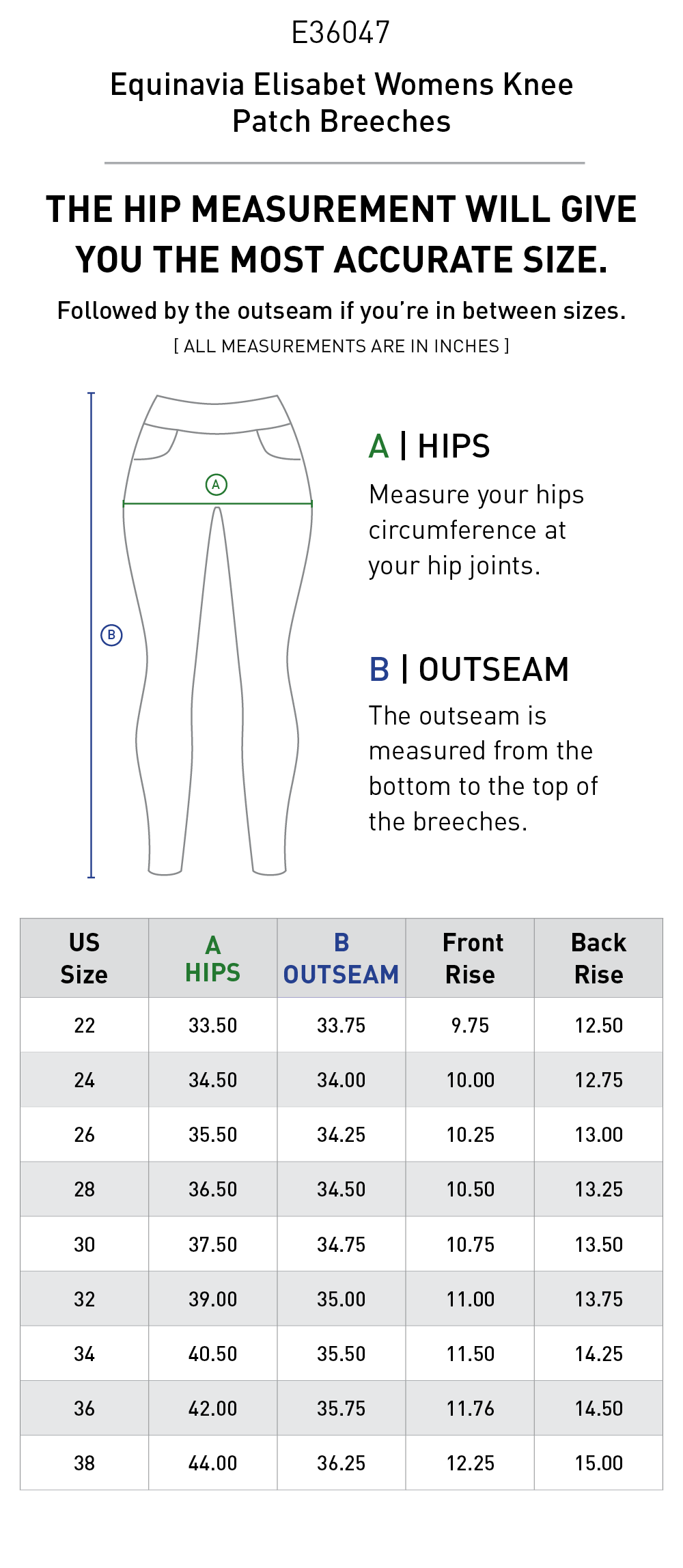 Elisabet Womens Knee Patch Breeches