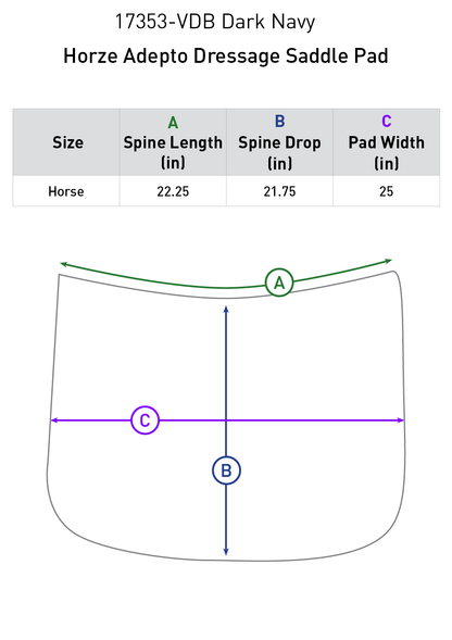 Horze Adepto Dressage Saddle Pad