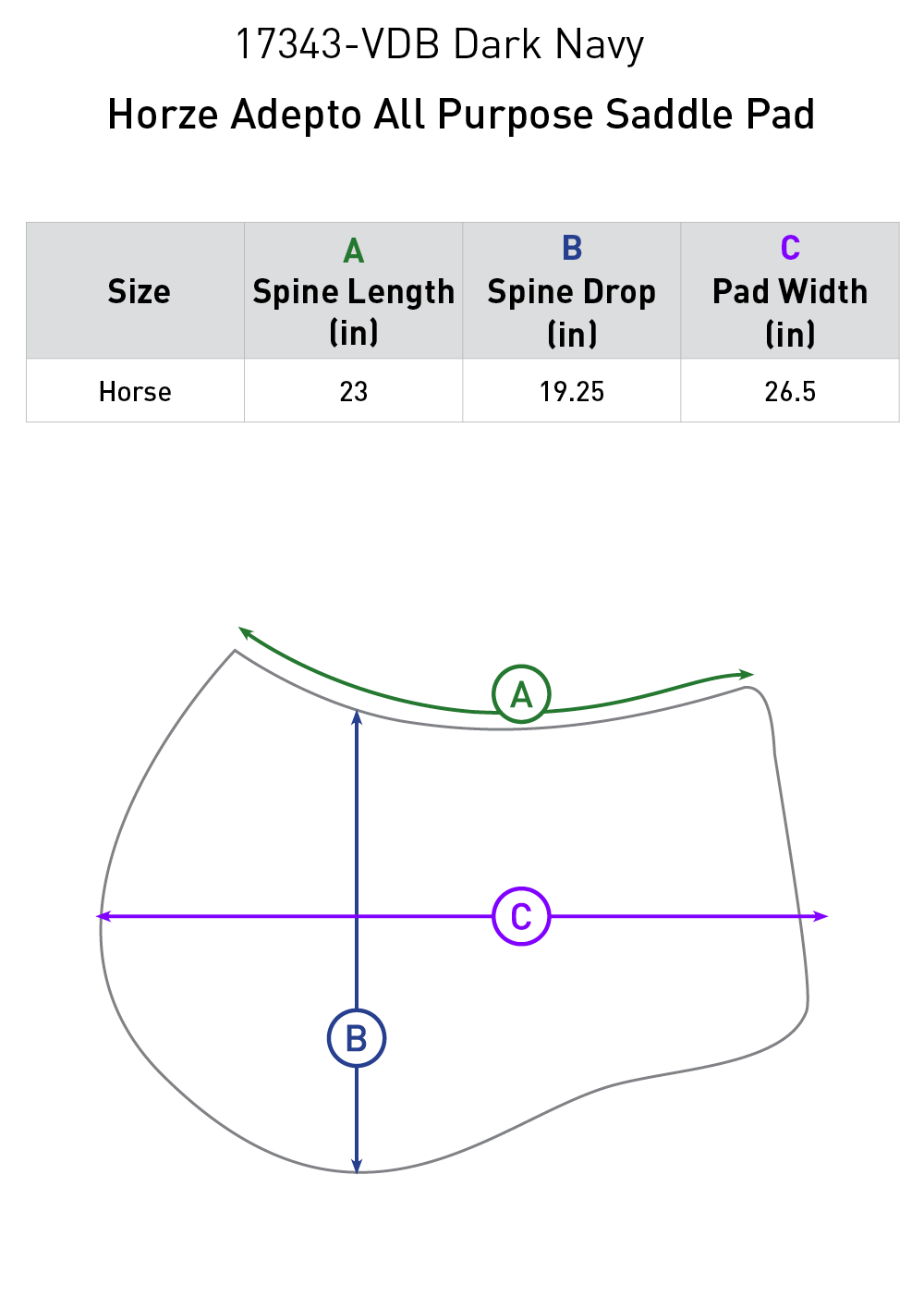 Horze Adepto All Purpose Saddle Pad