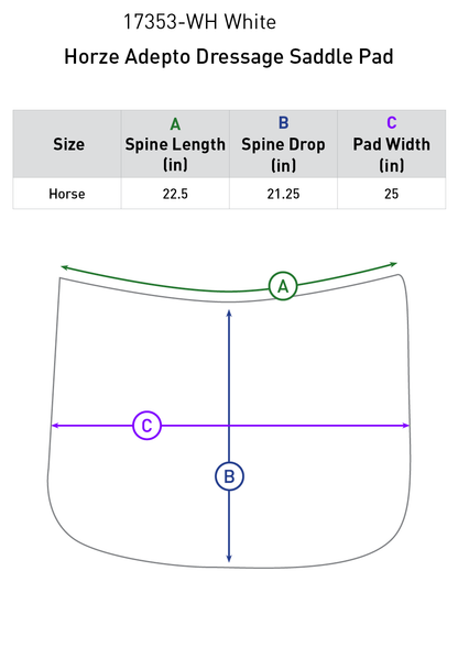 Horze Adepto Dressage Saddle Pad