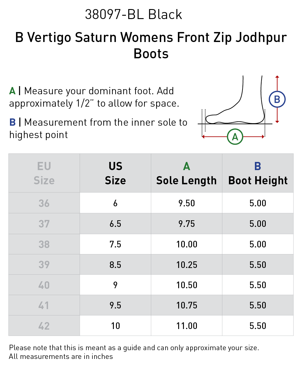 Saturn Women's Front Zip Paddock Boots