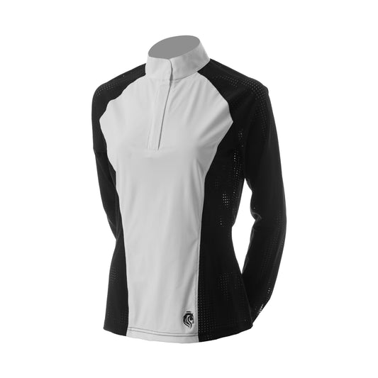 Sara Perforated Long Sleeved Show Shirt