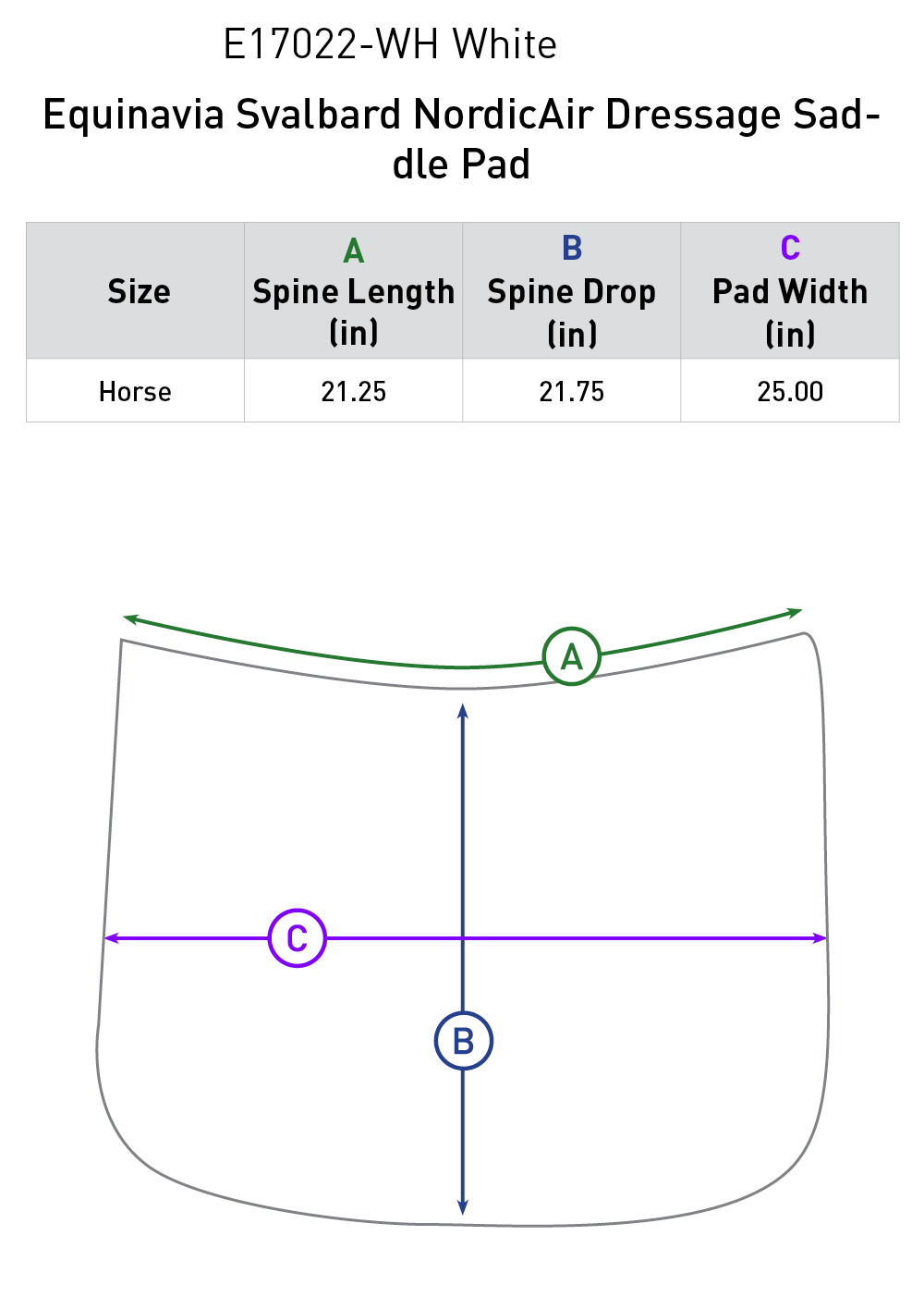 Svalbard NordicAir™ Dressage Saddle Pad