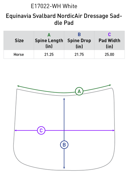 Svalbard NordicAir™ Dressage Saddle Pad