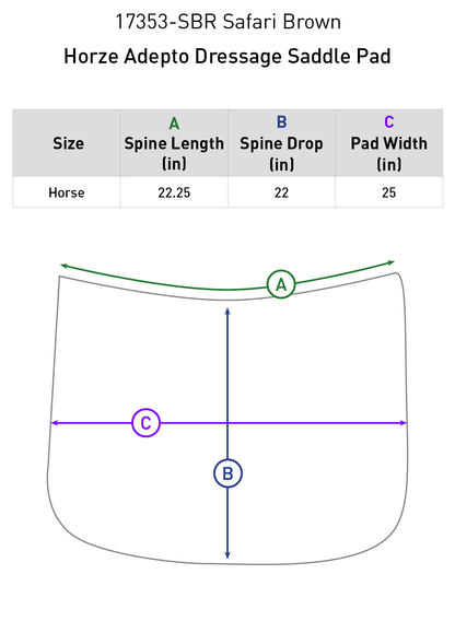 Horze Adepto Dressage Saddle Pad