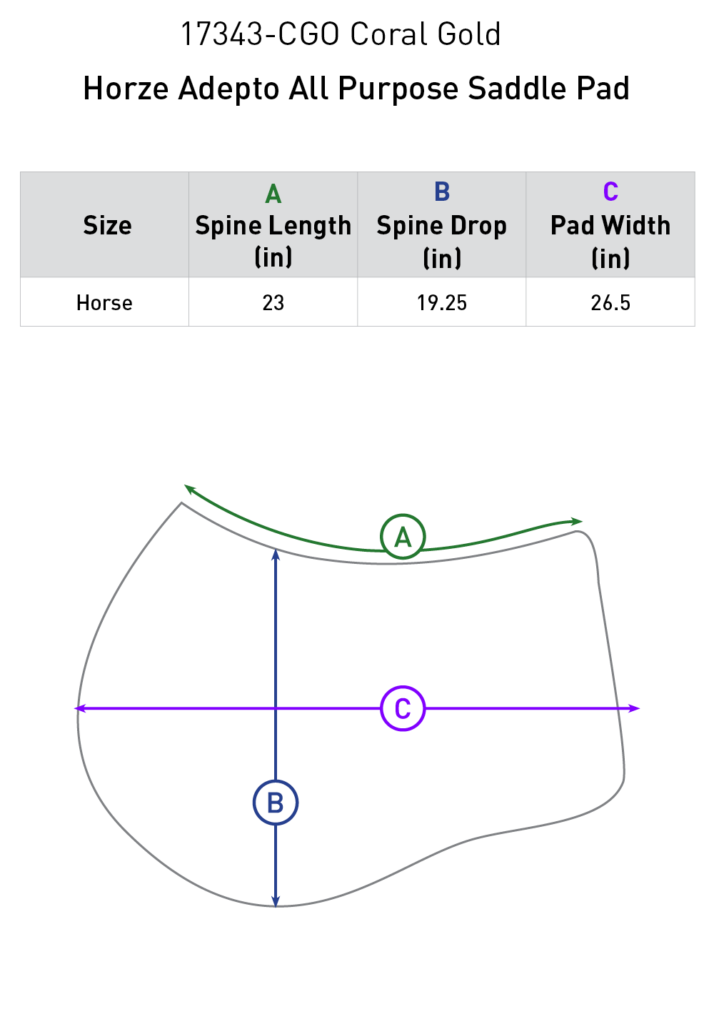Horze Adepto All Purpose Saddle Pad