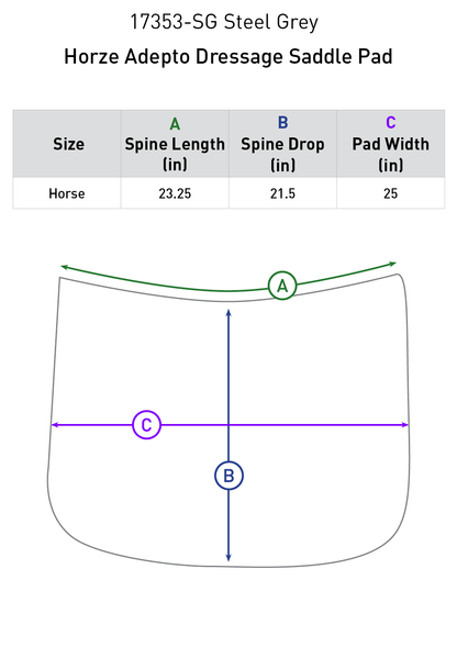 Horze Adepto Dressage Saddle Pad