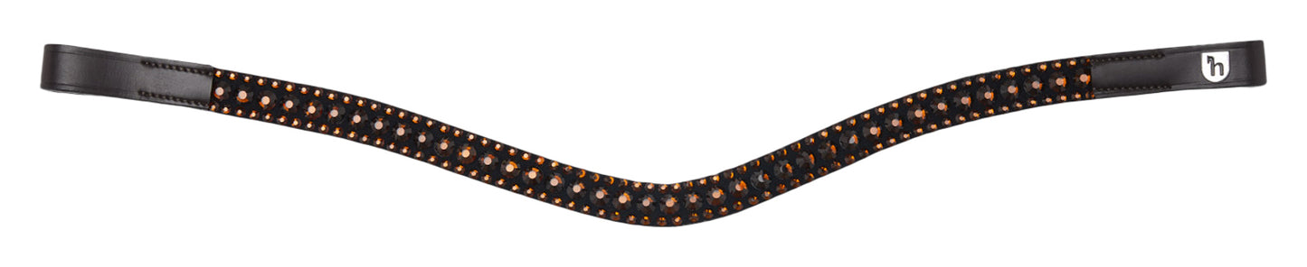 St. Moritz Curved Crystal Browband