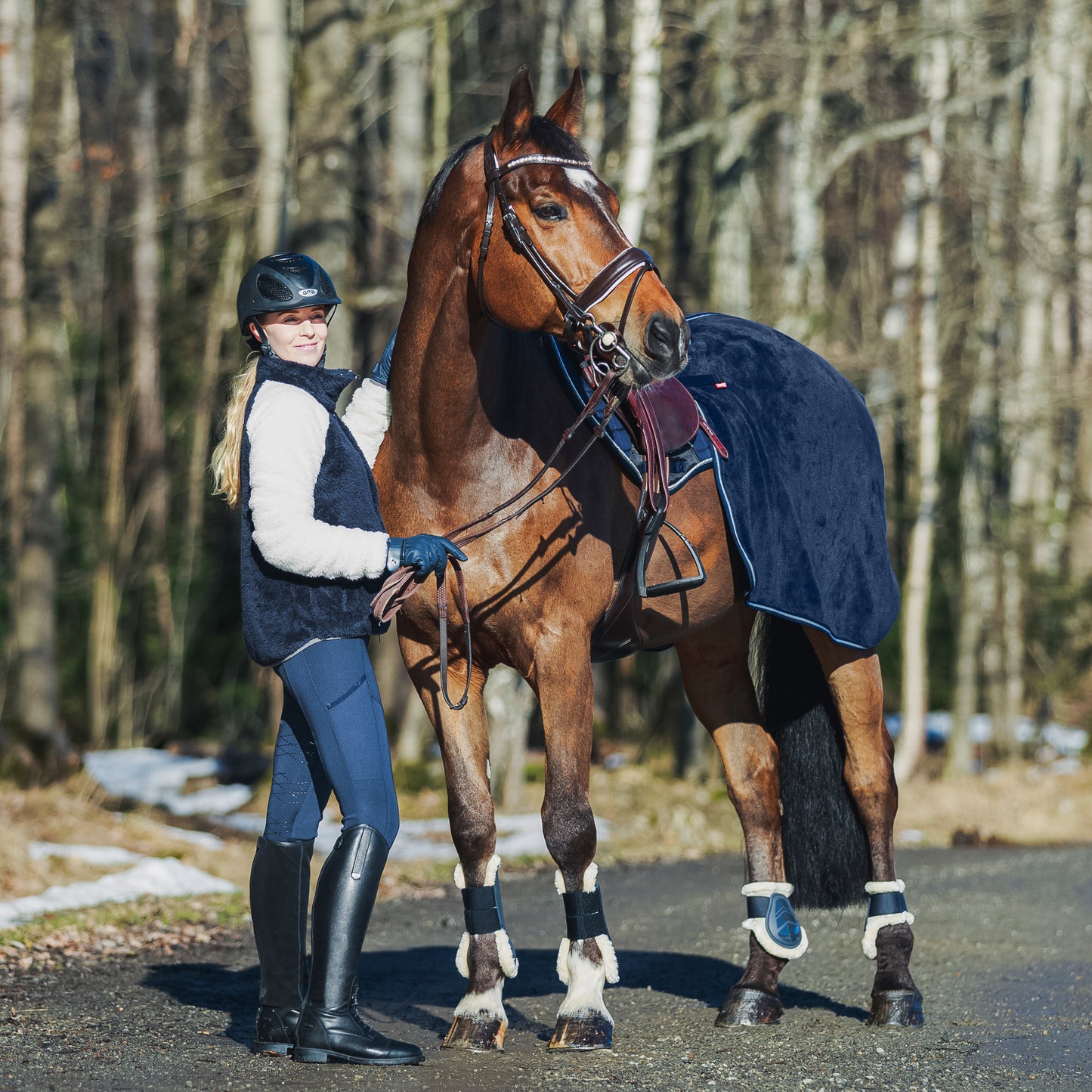 Caliber Fleece Hind Fetlock Boots