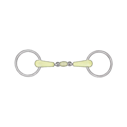 Apple Flavor Peanut Link Loose Ring Snaffle Bit