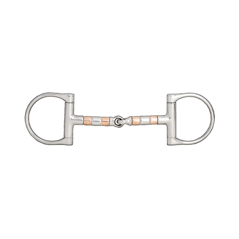 Copper Roller D-Ring Snaffle Bit