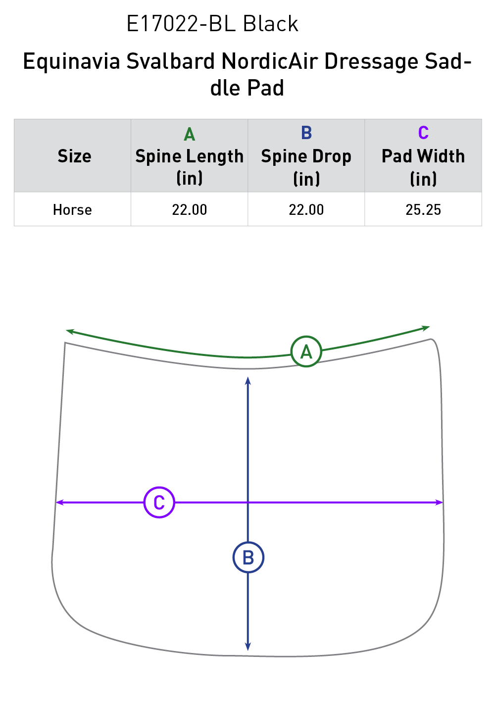Svalbard NordicAir™ Dressage Saddle Pad