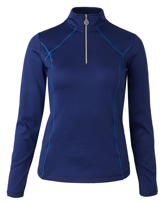 Zadie Lined Training Half Zip Shirt