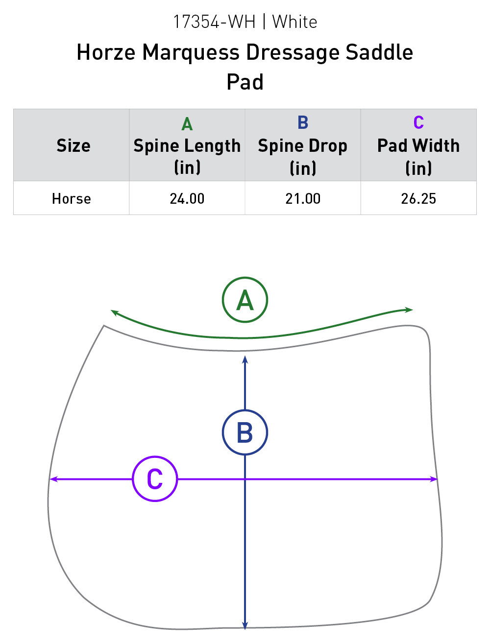 Marquess Dressage Saddle Pad