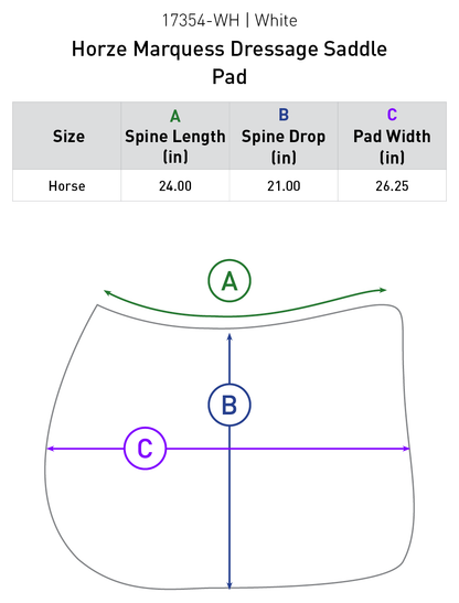 Marquess Dressage Saddle Pad