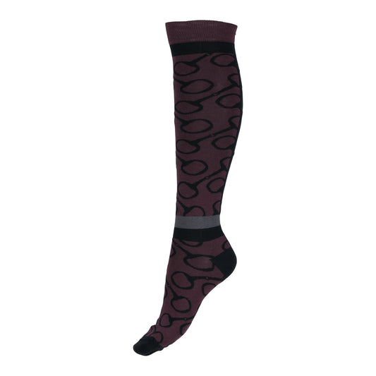 Jacquard Knit Riding Knee Socks