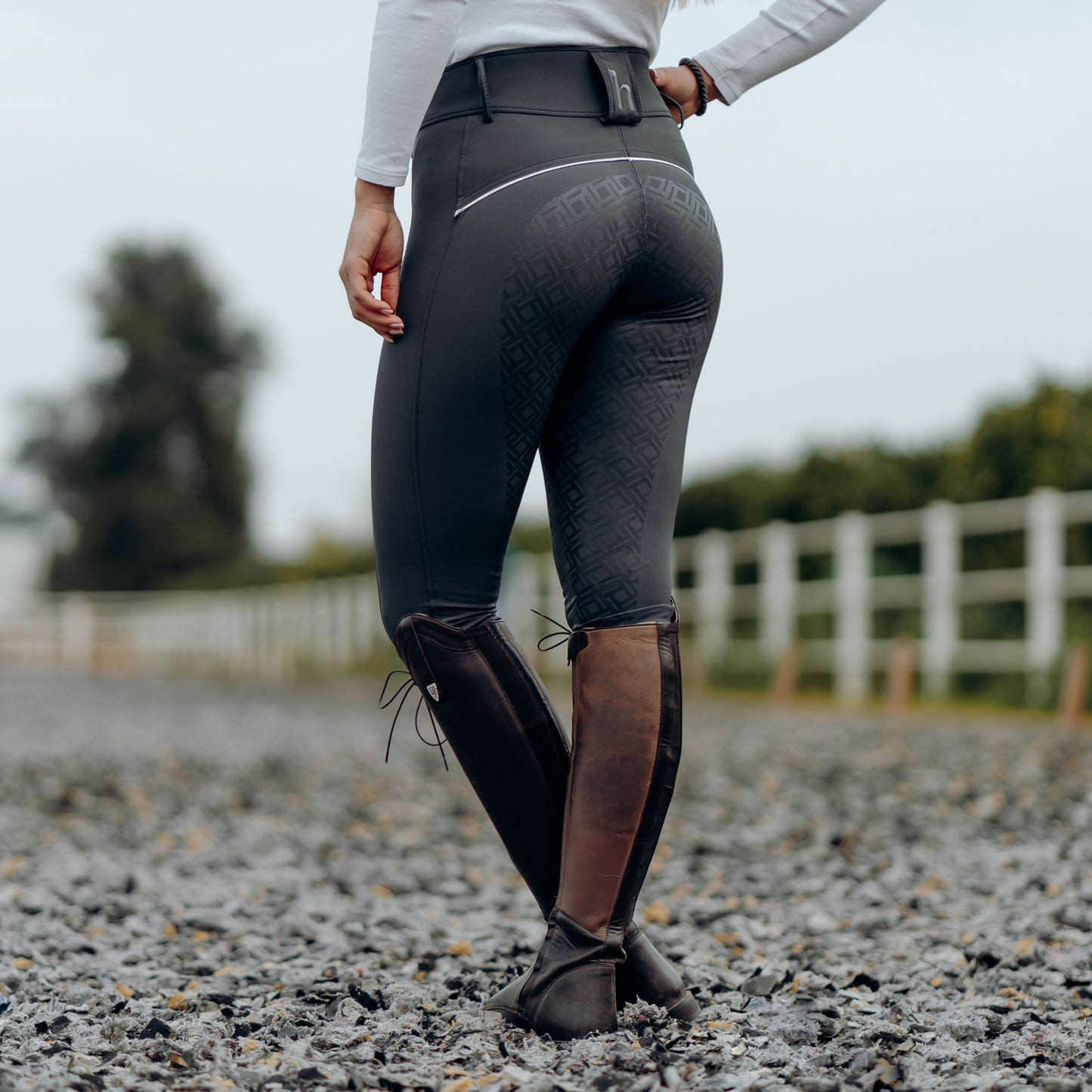 Callie High Waist Breeches with Piping