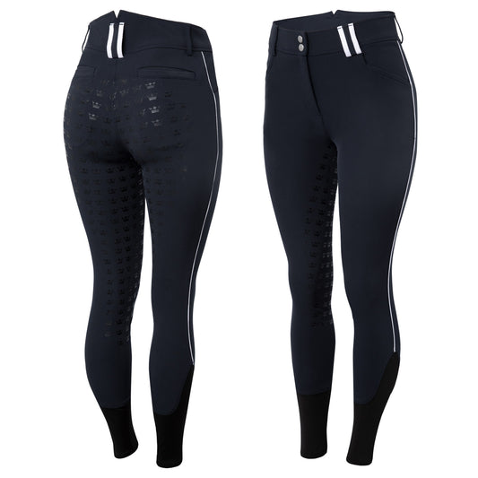 Rylee High Waist Full Seat Breeches with Silicone Piping