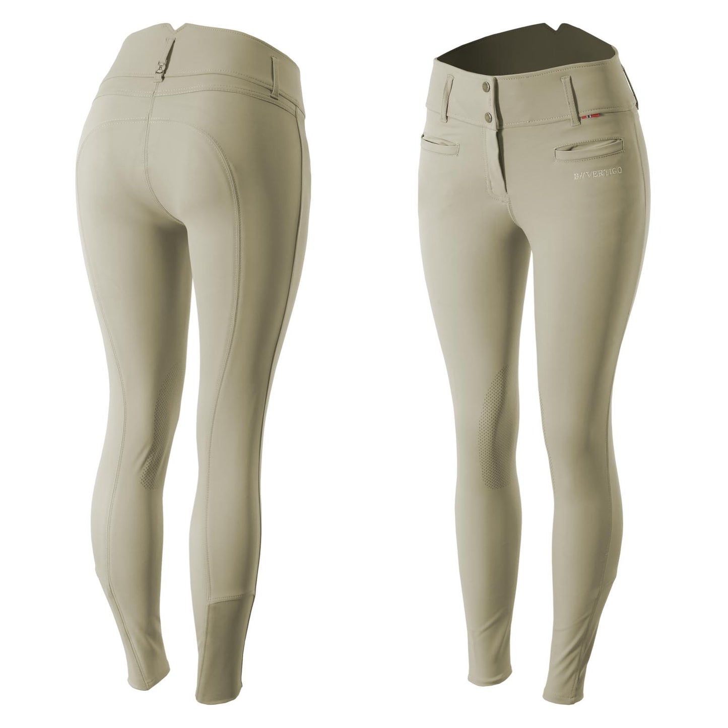 Tiffany High Waist Silicone Knee Patch Breeches