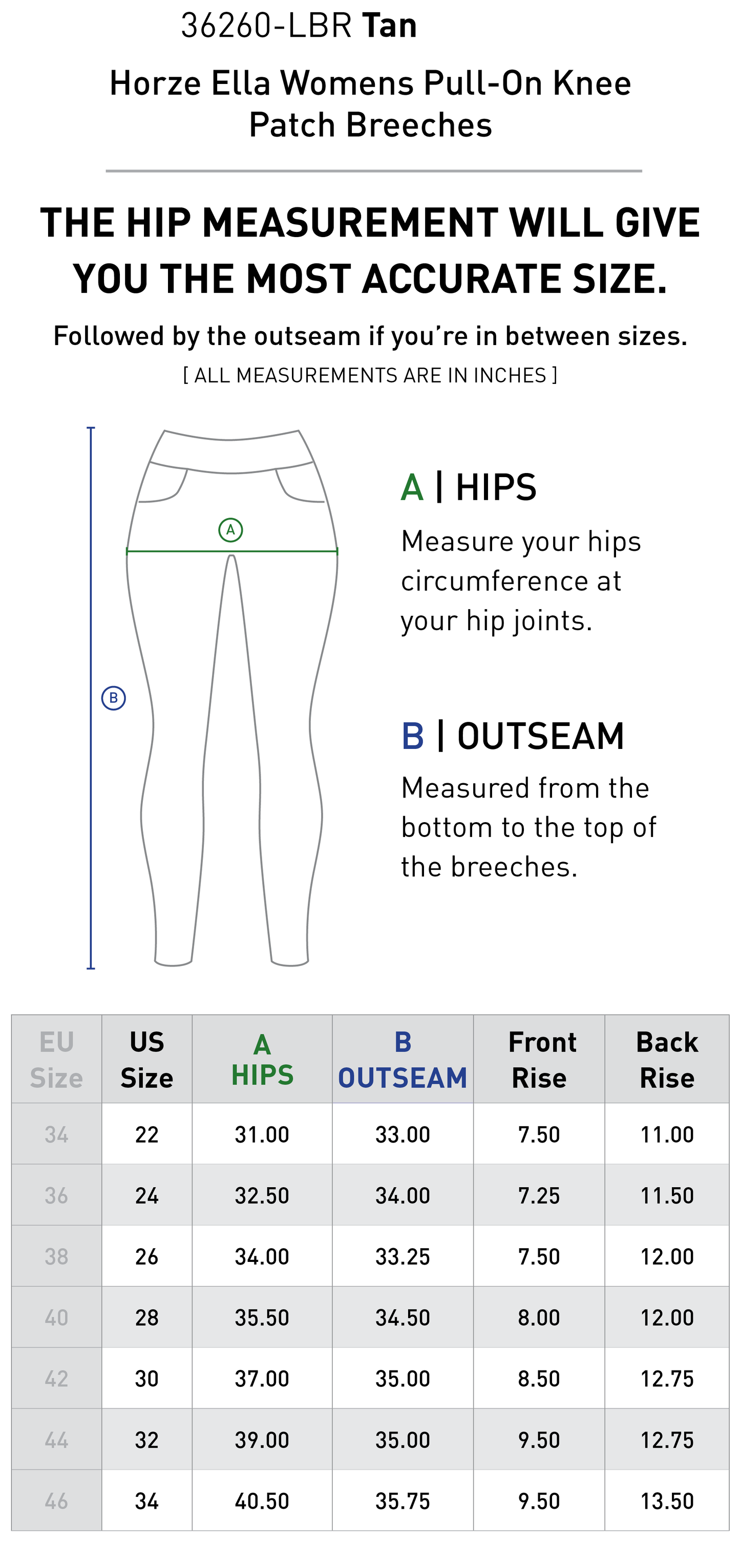 Ella Pull-On Knee Patch Breeches